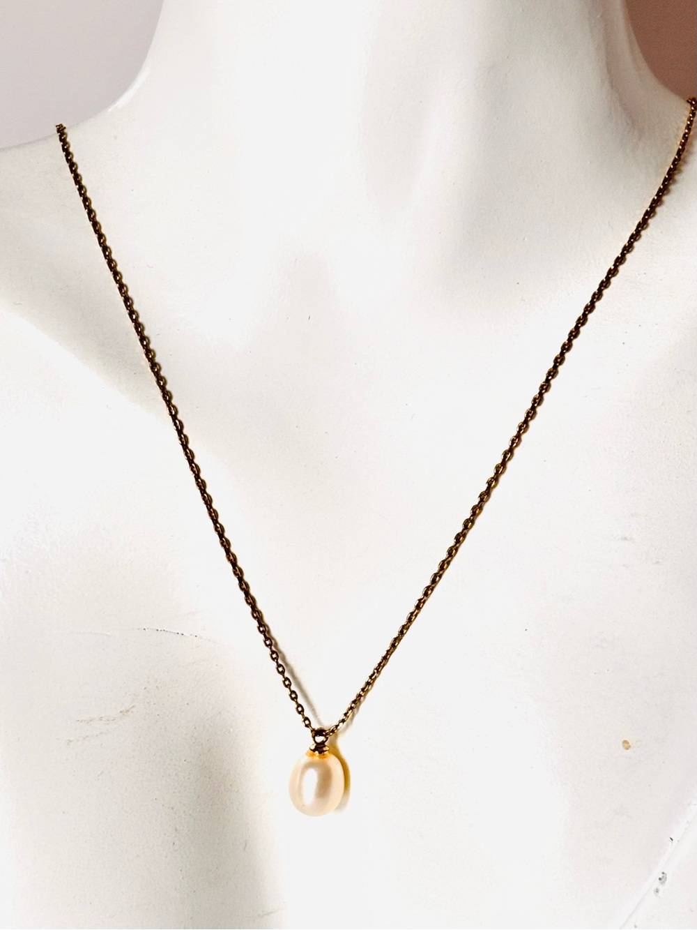 PILGRIM gold plated EILA PEARL NECKLACE
